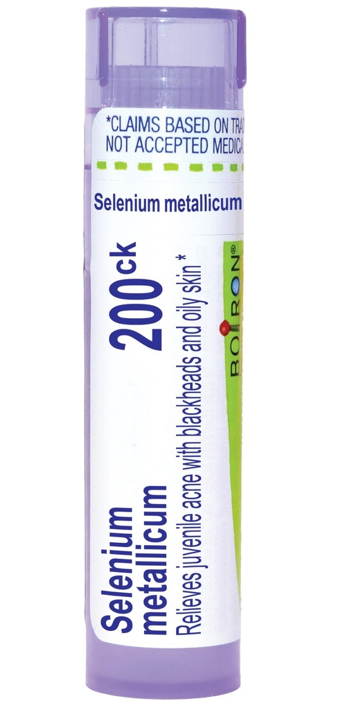 Boiron Selenium Metallicum 200Ck for juvenile akne med Blackheads - 80 Pellets