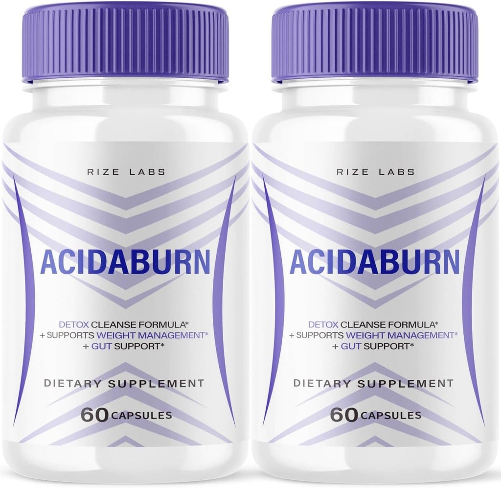 (2 Pack) Acidaburn Kapsler, Acidaburn Avansert pille for sunn vekttap, Acidaburn Aktiv livsstil for et bedre liv, Acidaburn maksimal styrke formel, Acidaburn anmeldelser (120 Kapsler)