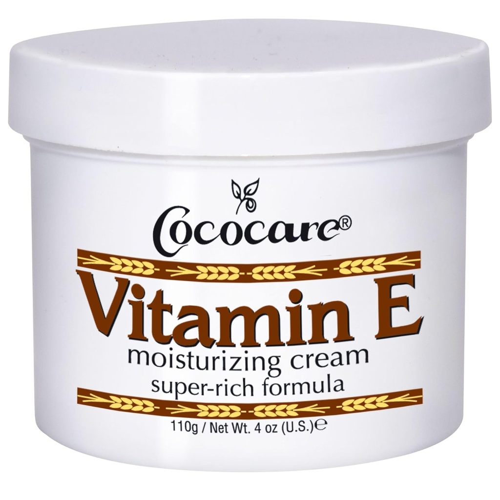 Cococare Vitamin E Super Rich Formula Moisturizing Cream - høy styrke huden moisturizer - 4 Oz
