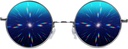 GloFX Diffraksjonsbriller ® Hippie og Pilot stil metallrammer med speil linser og 3D Prism Regnbueeffekt