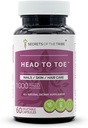 Gå til Toe 60 Kapsler, 1000 mg, Kamille, Witch Hazel, Pot Marigold, Turmeric, Stinging Nettle, Rosemary. Nagler/Skin/Hair Care (60 kapsler)