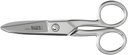 Klein Tools 2100-5 Electrician Scissors, laget i USA, 5,25-tommers kompakte saksors for kraftig dutisk skjæring og lavspenning arbeid, multi-purpose