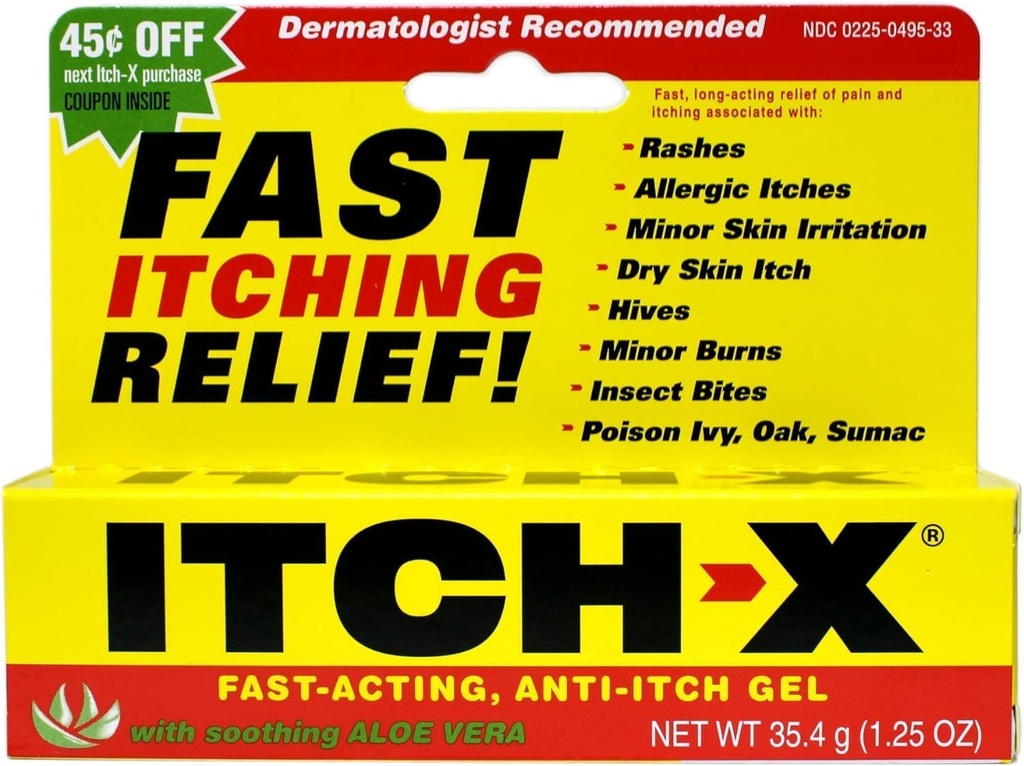 788802 Tube Anti-Itch Itch X Gel 1.25oz Mengde på 1 enhet av Ascher, B.F. & ...