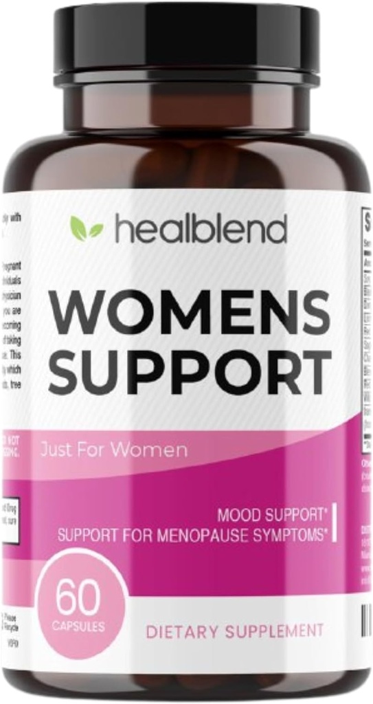 Kvinners støtte Complex Advanced Formula - Kvinne støttetilskudd for varme blits, natt Sveter, symptomer på perimenopause og menopause - Hormon Regulering Naturlig - 60 kapsler