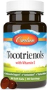Carlson - Tokotrienoler, 40 mg, med naturlig kilde vitamin E, Gamma, Alpha, Delta, Beta, Sustainly Sourced, 90 Softgels