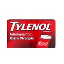Tylenol ekstra styrke smerte lindring piller, Acetaminophen 500mg kapler, smertefri og feber Reduser medisin for hodepine, ryggsmerter, tannsmerter og mindre ledgikt, 100 greve flaske