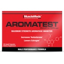 MuscleMeds AROMATEST Testosteron Booster & Aromatase Inhibitor, reduserer estrogen, støtter muskelbygging og styrke, anti-aldring hormon erstatning for menn, 30 flytende caps