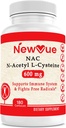 N-Acetyl L-cysteine (NAC) 600 mg, 180 kapsler - Ikke-GMO, Glutenfri