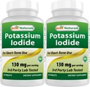 Beste Naturals Kalium jodid 130 mg per servering - kosttilskudd, 90 tabletter (2)
