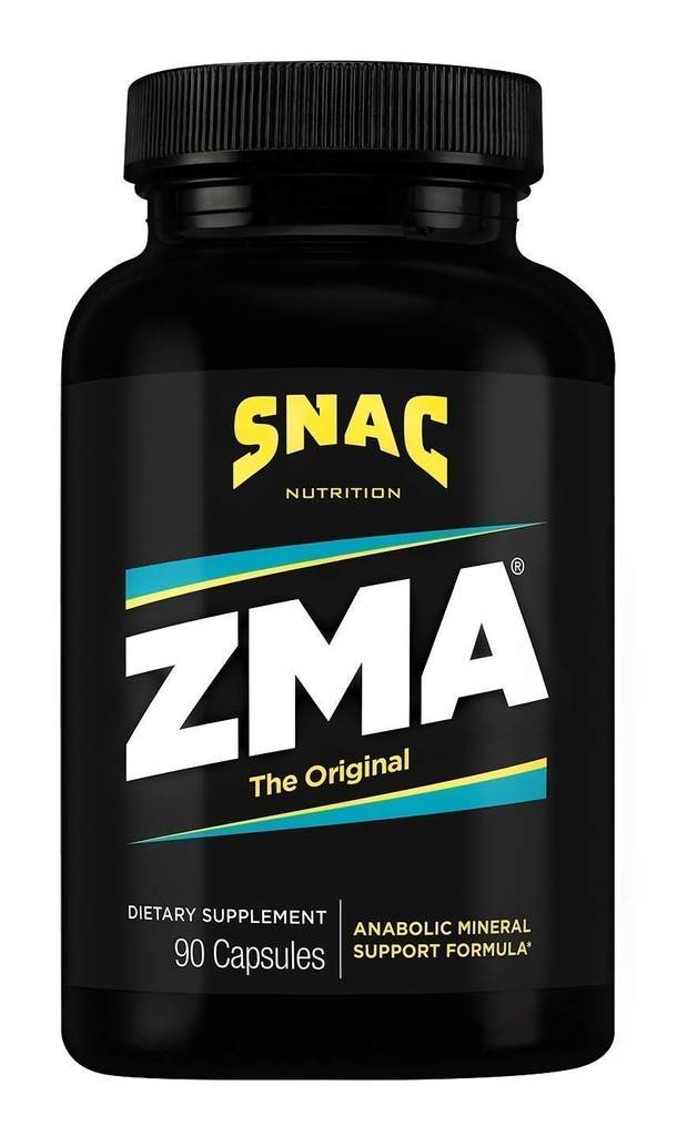 SNAC ZMA Den opprinnelige gjenoppretting og søvn supplement, fremmer muskelgjenvinning, immunstøtte og restaurativ søvn med sink, magnesium og vitamin B6 (90 Veggie Capsules)