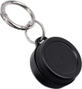 Metal Bæreveske - Bærbar daglig reise Keychain Pill Holder Vanntett, liten beholder for ørepropper, piller, mynter kompatibel med loop, ørgass og vibes, Compact Mini Purse Pill Case Box (svart)