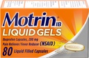 Motrin IB Ibuprofen 200mg flytende geler, Ibuprofen smertestillende og feber reduserer for voksne, lindring fra mindre ledgikt smerter, muskelsmerter, hodepine, Menstruell Cramps & Backache, 80 ct