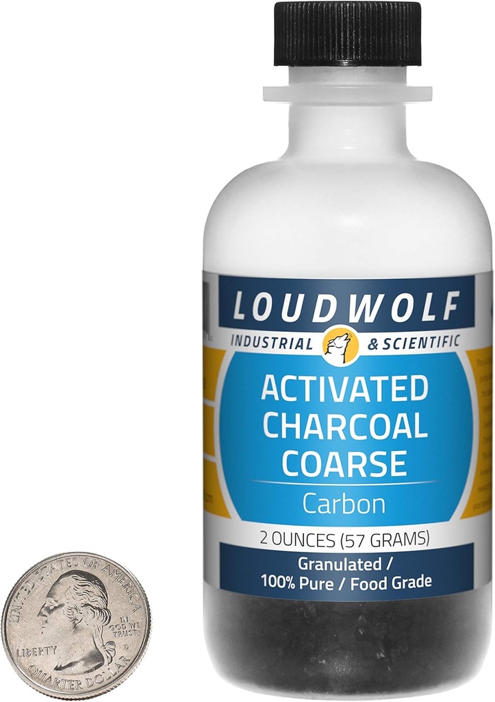 Aktivert Charcoal / 2 Ounce flaske / 100% ren mat Grade / Granulert / USA