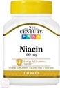 21st Century Niacin tabletter, 100 mg, 110 greve