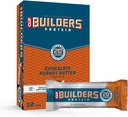Clif Builders - Protein Bars - Sjokolade Peanut Butter Flavor - 20g Protein - Glutenfri (2.4 Ounce, 12 greve)