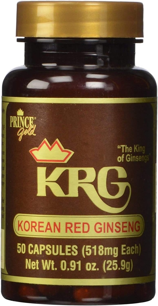 Prince Gold ® koreansk rød Ginseng Kapsler (50 ct)