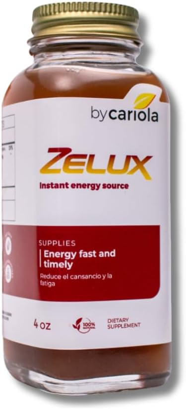 Zelux Supplement 4 oz Energikilde - Mens Test Booster - Naturlig Stamina - Utholdenhet - Energi Booster - Damiana, Tribulus Terrestri, Ginkgo Biloba, Maca