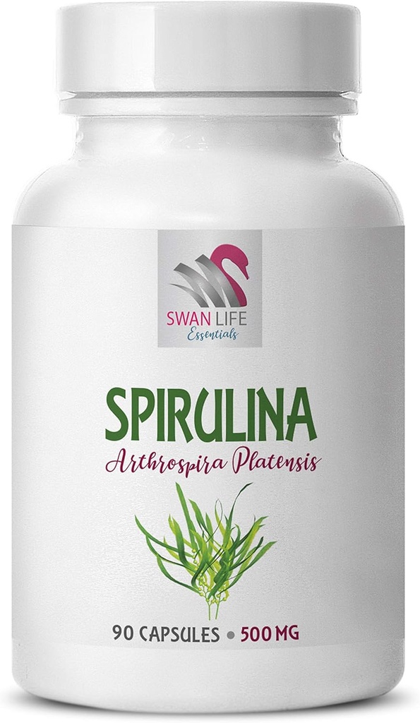 blå spirulina kapsler - spirulina blå - spirulina 500MG - spirulina tabletter - spirulina og klorella pulver organisk, Spirulina Herbal Supplements, energibits spirulina klorella tabletter 1sett