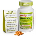 Tidlig Laxative Bisacodyl 5mg tabletter - Stimulante Laxatives for bindemiddel raskt fungerende og gentle - Overnattingsventyr Relief for voksne -1000 tabletter