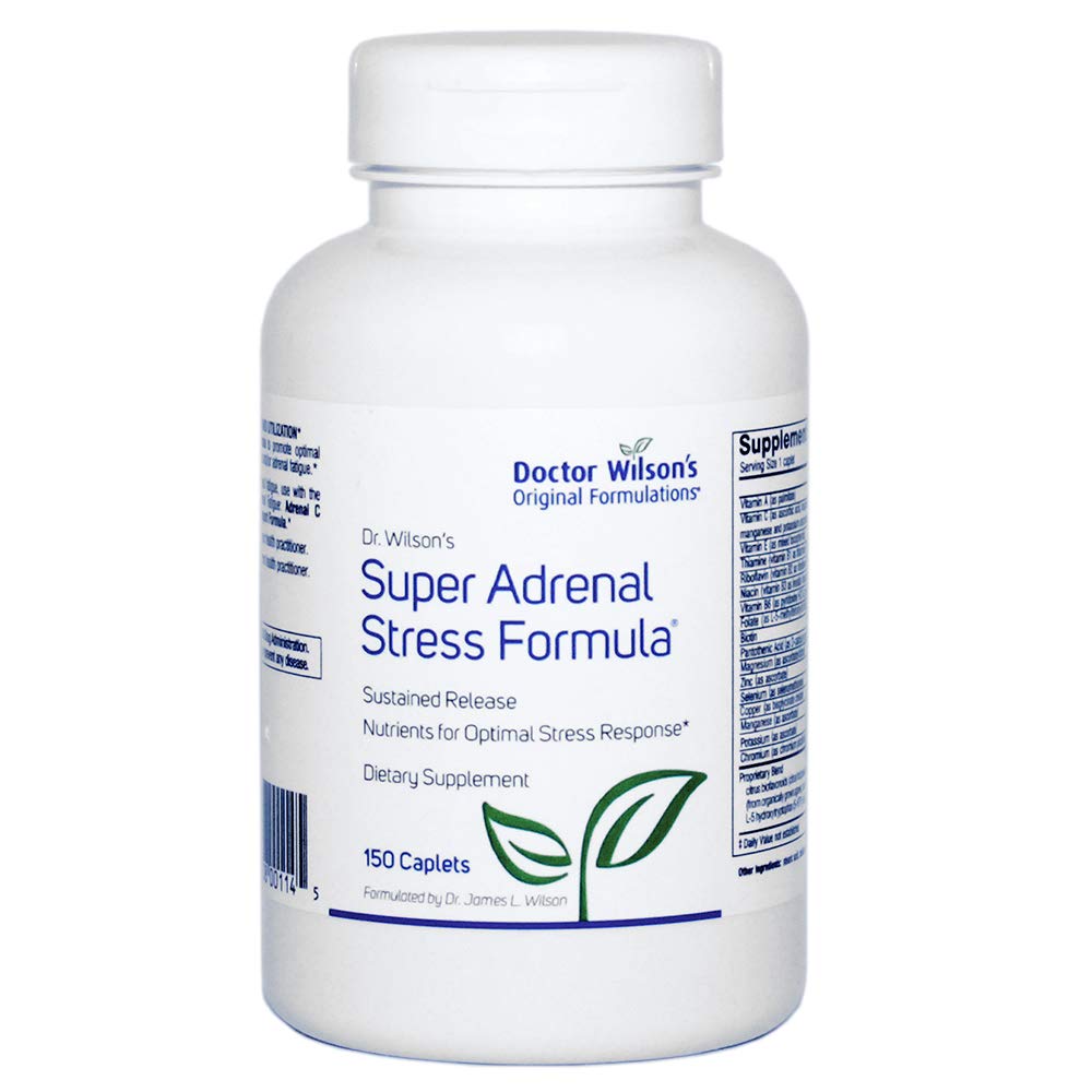 Doktor Wilsons opprinnelige formler Super Adrenal Stress Formula 150 caples Adrenal, HPA-akse, tretthet og energistøtte