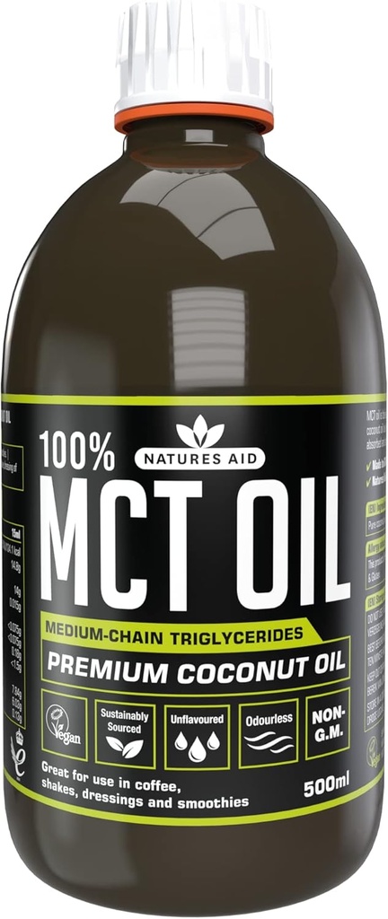 NATURER AID Mct Oil 100%, 500 ML