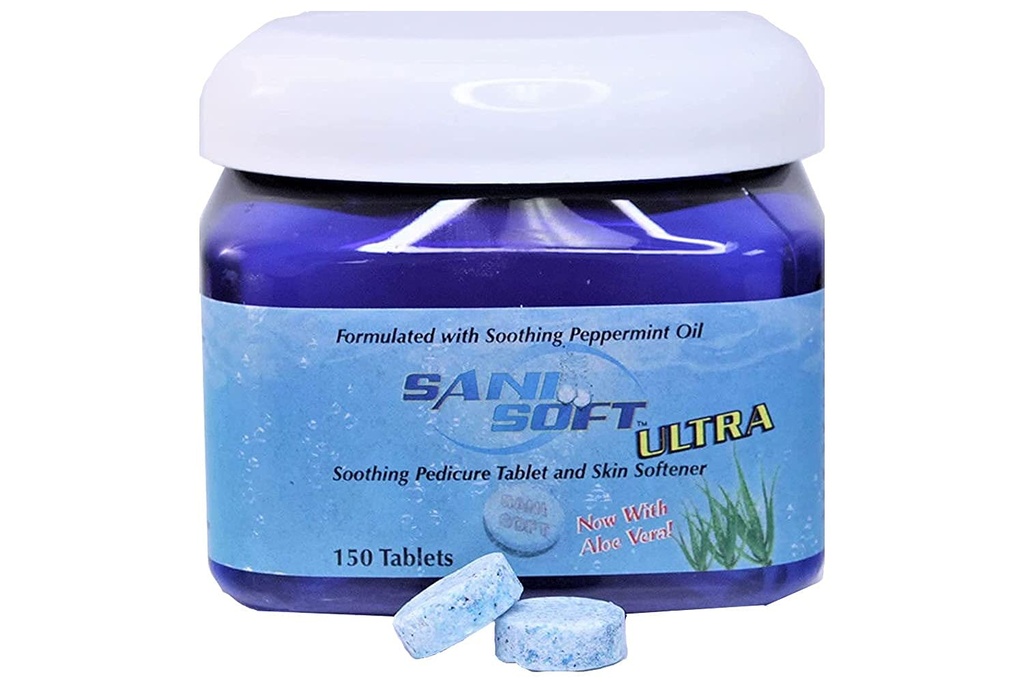 SANI CARE Sani-Soft Peppermynt Formulert med avslappende peppermynteolje og Aloe Vera 150 Tabs SAN0200