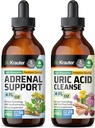 BIO KRAUTER Adrenal støtte Tinktur 4 Fl. Oz. & Uric Acid støtte Tinktur 4 Fl. Oz.