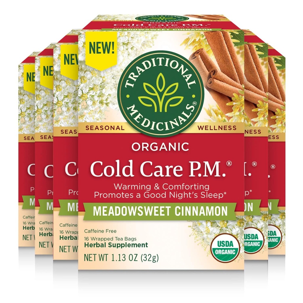 Tradisjonelle medisiner Te kalde omsorg Pm, 16 greve (Pack of 6)