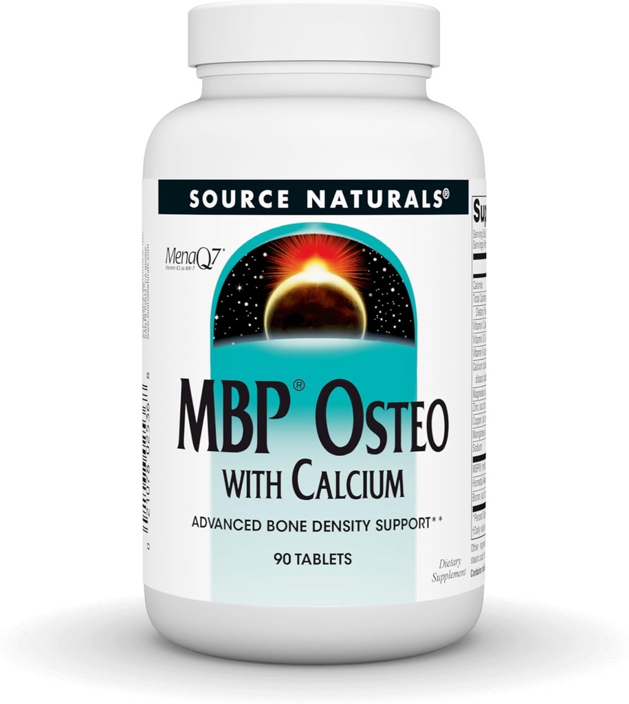 Kilde Naturals MBP Osteo med kalsium, avansert beintetthet støtte*, 90 tabletter