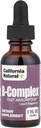 California naturlig B kompleks sublingual kosttilskudd, bringebær, 1 Ounce