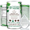Naturlig Nutra organisk vegansk plante basert soyaproteinkilde pulver, støtte mellomlivsovergang, støtter bein og forbedrer kardiovaskulær helse, glutenfri, ikke GMO, sukkerfri 14,4 OZ.