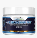 VITAMISAN Premium Organic Glucosamin & Chondroitin Cream med MSM, Arnica, & Collagen