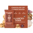 Økologisk funksjonell Mushroom Vegansk Protein Bars | Laget i USA | Full dose (1500mg) Lions Mane, Chaga, Reishi & Cordyceps Bars | Plante Protein Bars w / Adaptogens & Superfoods | Sjokolade Chip Cookie Daugh