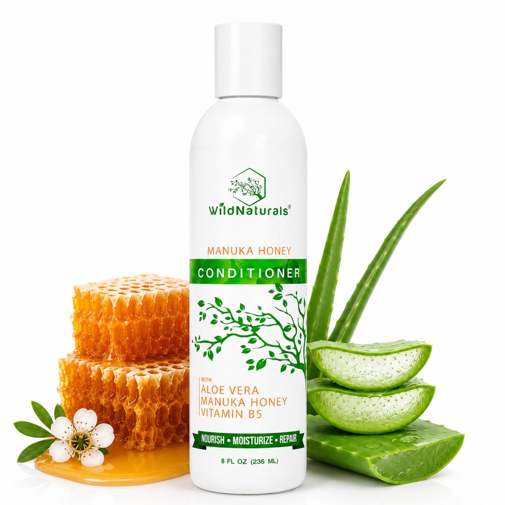 Wild Naturals Eczema og psoriasis behandling - Anti-Dandruff Deep Conditioner for skadet, tørt hår og seborrheic dermatitis Scalp