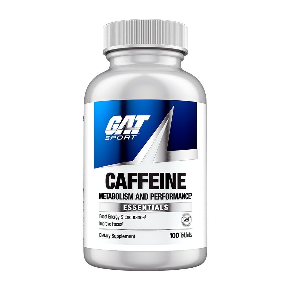 GAT Sport Essentials Koffeinmetabolisme og ytelse, 100 tabletter