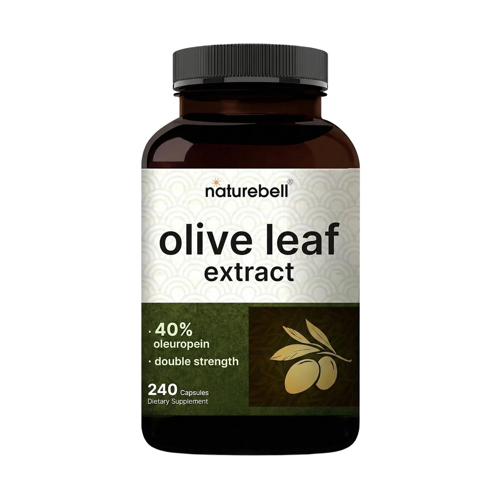 Olive Leaf ekstrakt 30000mg, 240 kapsler | 40% Active Oleuropein, 50:1 Herbal Ekvivalent – rik på polyfenol og flavonoid antioksidanter for immun- og hjertehelse – ikke-GMO