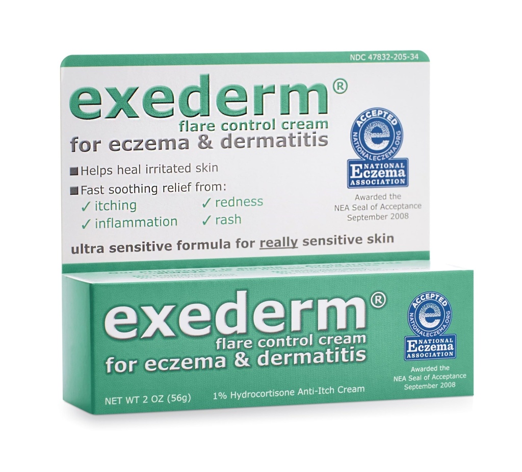Exederm Flare kontrollkrem for eksem og dermatitt, 2oz