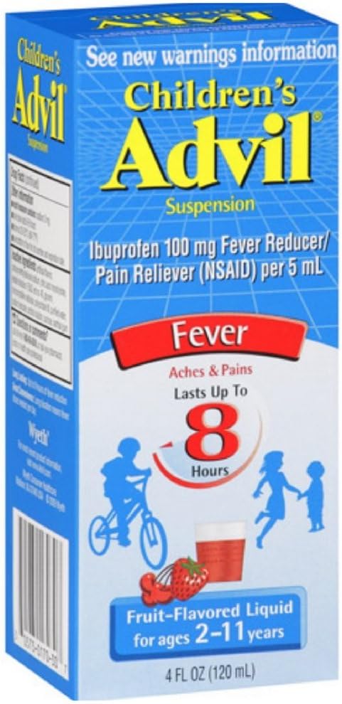Advil, barnesuspensjon, frukt flavored, 4 Ounce