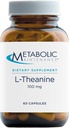 Metabolsk vedlikehold 100mg L-Theanin Supplement for å støtte sunn fokus & avslapping - L-Theanine Suntheanine Aminosyre for å støtte stressrespons (60 kapsler)