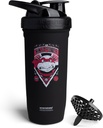 Smartshake TMNT Ninja Power Reforce rustfritt stål Protein Shaker Flaske 900 ml | 30 oz - Leakproof Skrue-on Lid - BPA Gratis - Unisex - Svart