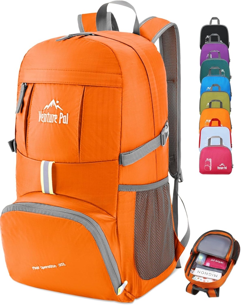 Venture Pal 35L Ultralight Letvekt Packable Foldable Reise Camping Vandring Utendørs Sport Backpack Daypack