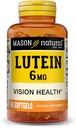 Mason naturlig lutein 6 mg med vitamin E, 2 måneders forsyning, sunn visjon og øye funksjon, støtter normal øye helse