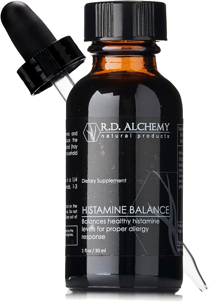 RD Alchemy - 100% naturlig og organisk histaminbalanse ekstrakt for å balansere sunn histaminnivå for riktig allergirespons - Øye irritasjon, rennende nese, coughing eller kongestion
