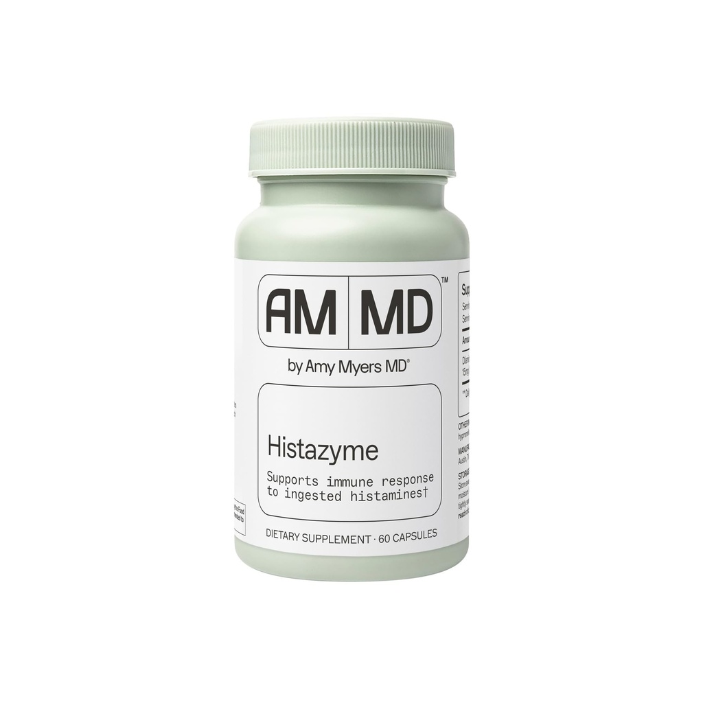 Amy Myers MD Histazyme - Diamin oksidase Dao Enzyme Supplement Histamine Blocker å støtte sunn digestion, mat avledet histamin intolerance (HI) - 60 kapsler - flaske