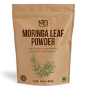 MB Herbals Moringa Leaf pulver 1 lb / 16 oz (454 gram) | 100% ren Moringa pulver | Lette blandinger i drinker og smoothies