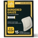 Medline Bordered Gauze, 2" x 2" Adhesive Island Sår Dressing, Sterile, 15 greve