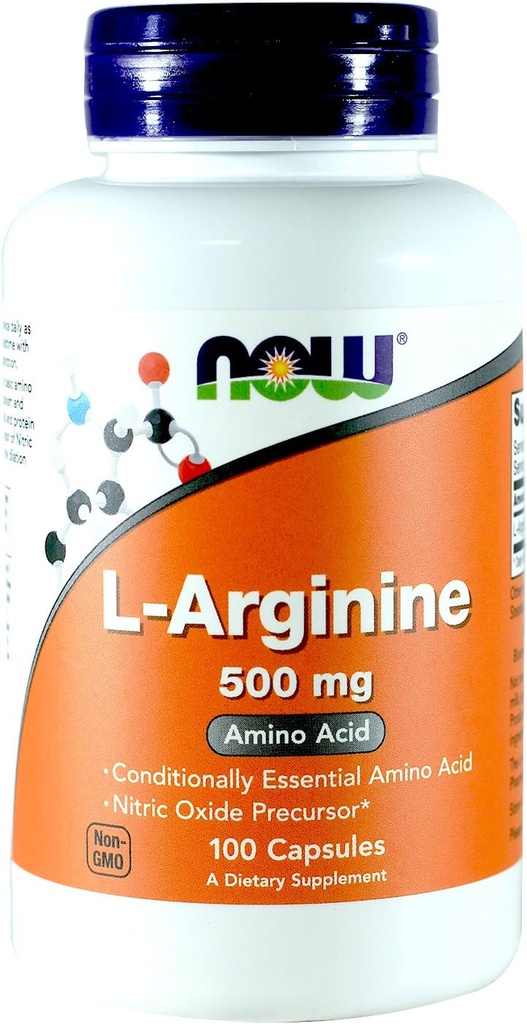Nå Mat Arginine 500 mg, 100 kapsler (pakke med 2)
