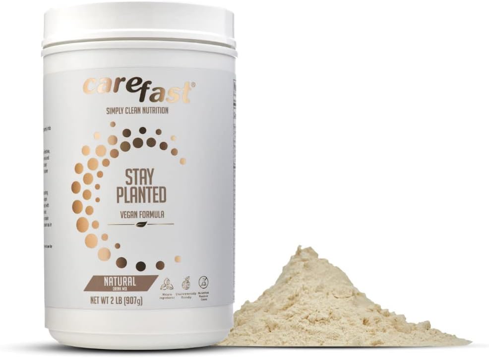 Opphold Plantert Plantebasert Ikke-GMO Soya Sunn Protein Powder Drink Blanding - Naturlig Flavored - 2lb Tub - 13g Protein - gjør Great Tasting Low Carb Vegan Shakes & Smoothies
