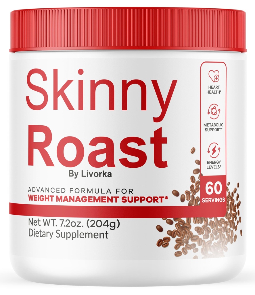 Skinny Roast - Skinny Roast Kaffe Advanced Formula, Offisiell SkinnyRoast Organic Powder, Supplement Støtte Sunn Livsstil - Premium Natural Formula, 60 Serveringer i 1 måned