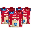 Atkins Sterk høyproteinshake, Vanilla Flavored, 30g Protein, Lavt karbohydrat og Lavt sukkershake, Keto vennlig, Glutenfri, Muskel og Gut helse støtte kompleks, 12 greve